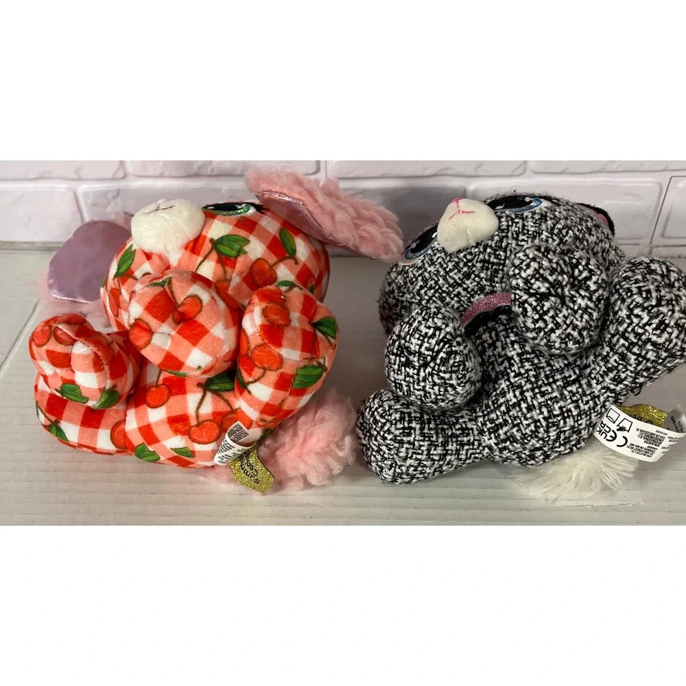 P.M.G. Plush Pets Kids 6in Multicolor Khloe O'Bearci Summer Cerise‎ 2pc Set